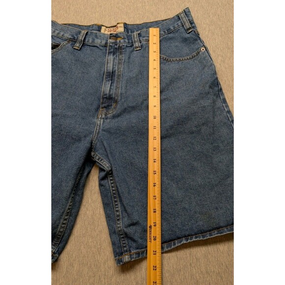 Vintage 90's Big Mac Workwear Denim Jean Shorts Jorts Y2K Mens 36X8 Baggy - Picture 5 of 10